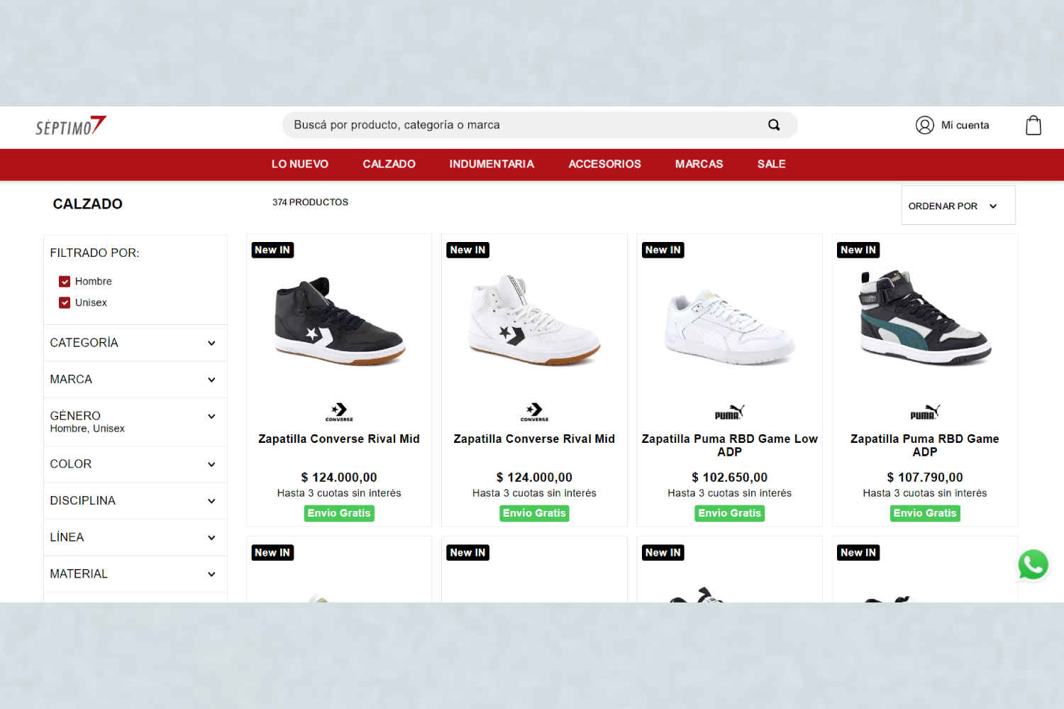 Captura Séptimo Store